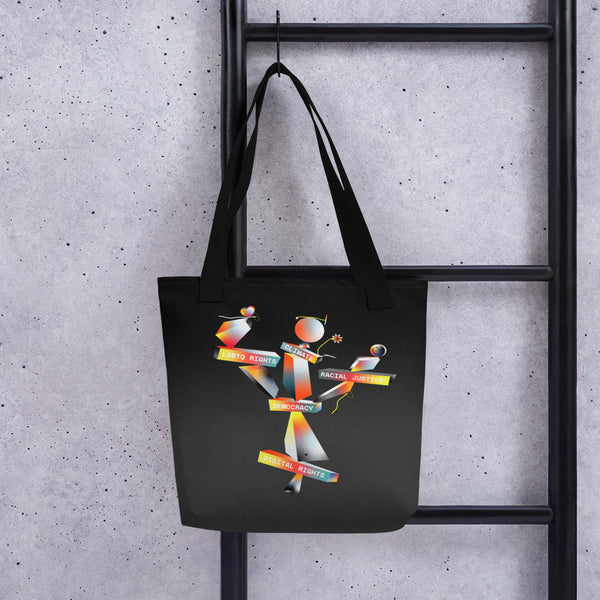 "It All Rests on Digital Rights" Tote Bag