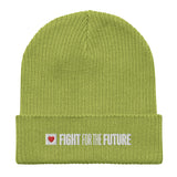 Fight for the Future Organic ribbed beanie