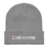 Fight for the Future Organic ribbed beanie