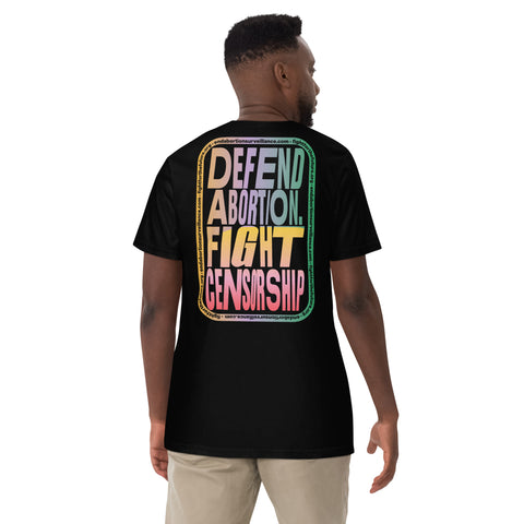 Defender Abortion, Fight Censorship Unisex garment-dyed heavyweight t-shirt